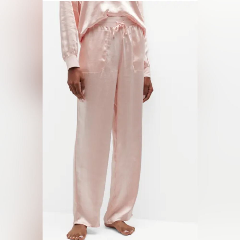 P.J. Salvage Baby Pink Drawstring Lounge/Sleep Pants Size L